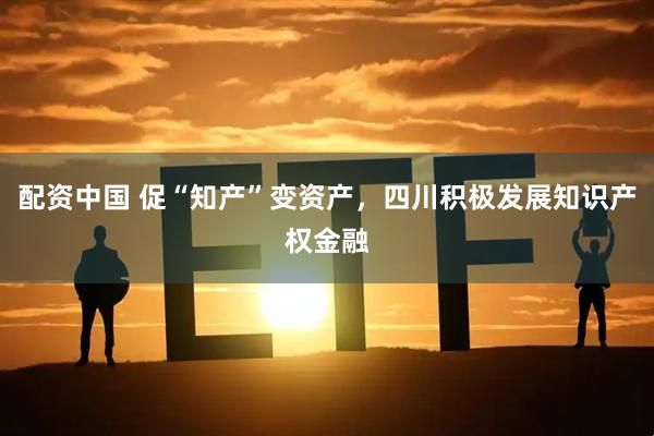 配资中国 促“知产”变资产，四川积极发展知识产权金融